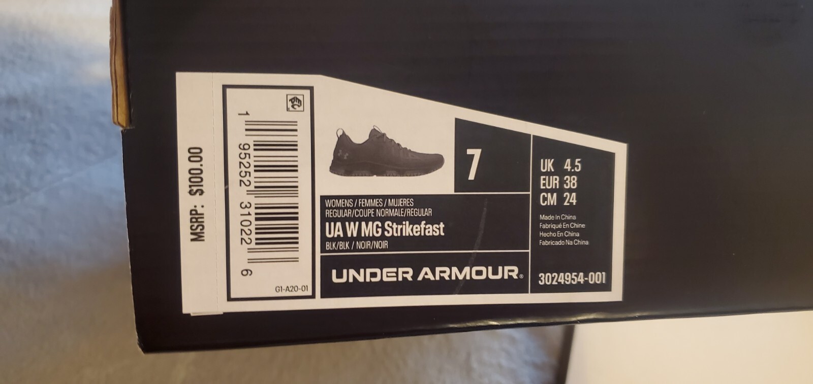Under Armour Micro G Strikefast Black Shoes