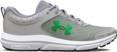 Under Armour Men’s UA Charged Assert 10 Running Shoes Mod Gray/Mod Gray/Green Sc