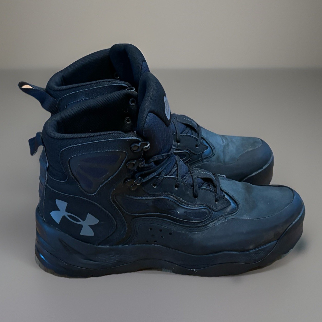 Under Armour Charged Raider Mid Waterproof Vibram Tactical Boots Men Sz 13 Black