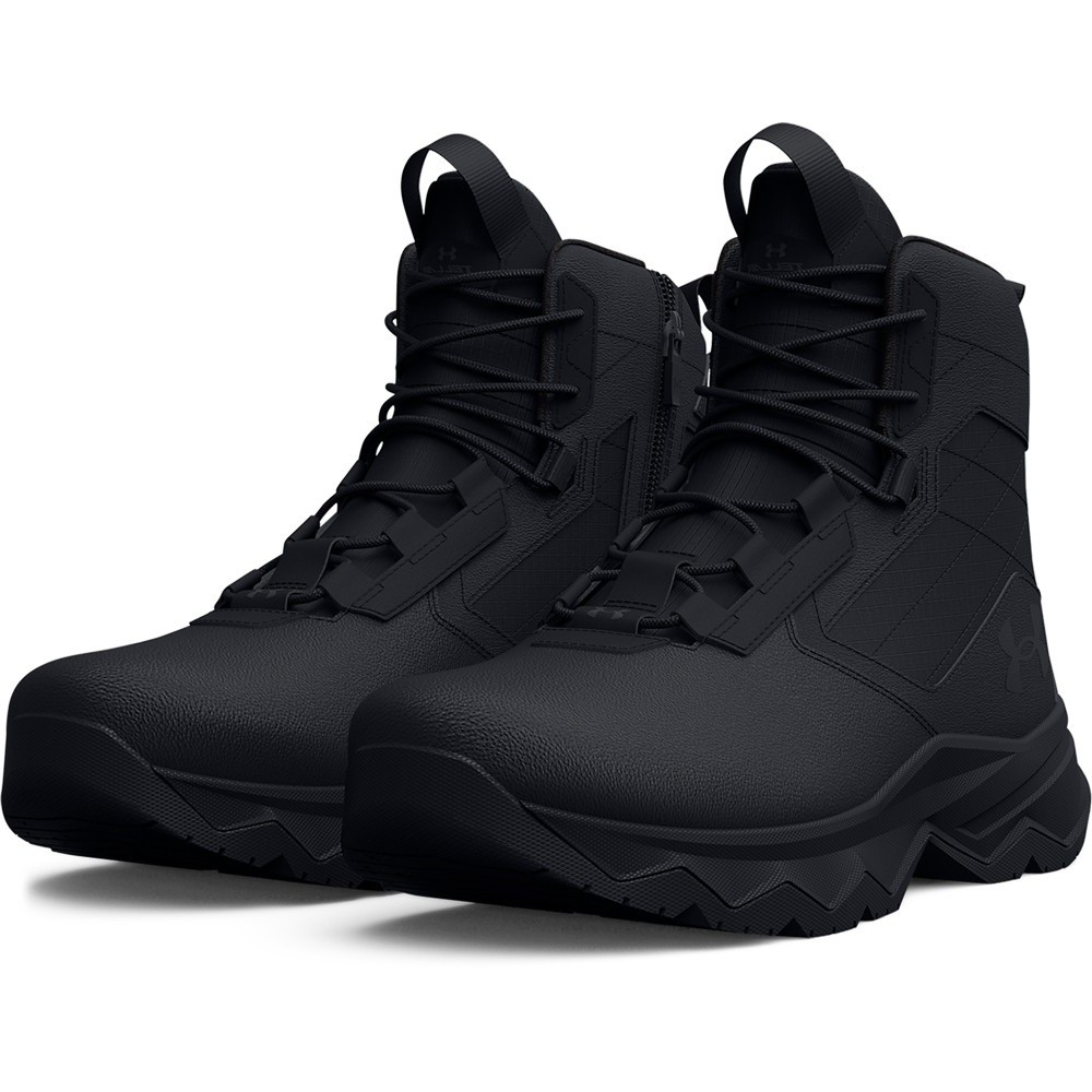 Under Armour 3025579 Men’s UA Stellar G2 6″ Side-Zip Boots, Black, Size 12.5