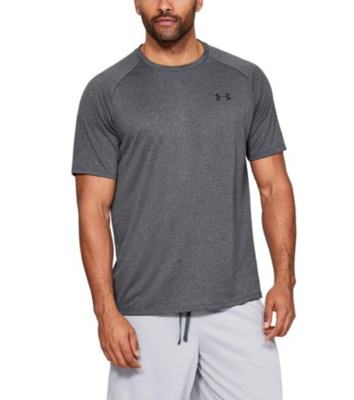 Under Armour Men Tech 2.0 Short Sleeve T-Shirt Carbon Heather Size L