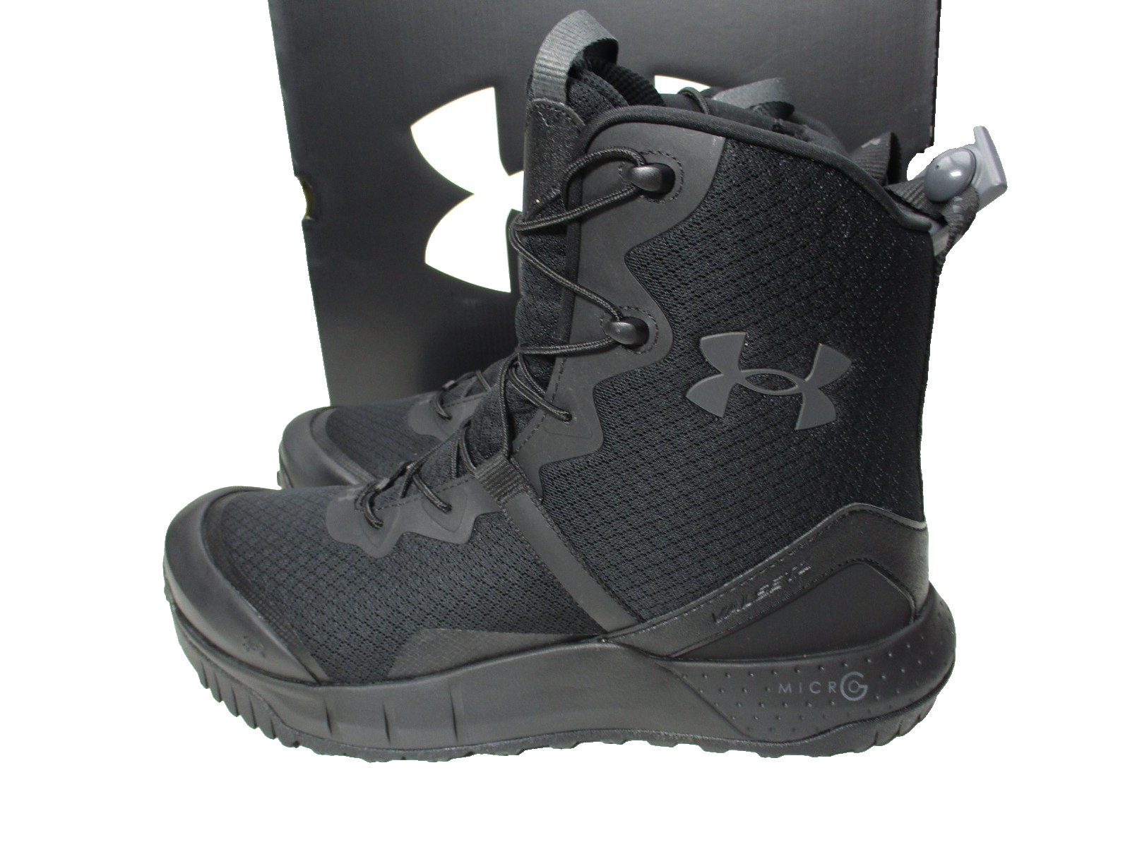 Under Armour UA Micro G Valsetz Zip Tactical Combat Boots Black Mens Sz 12