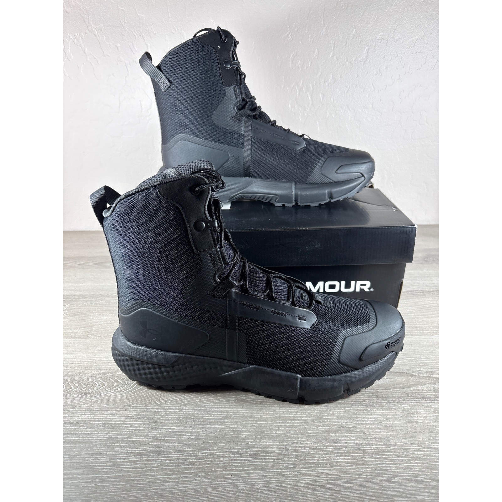 Under Armour Mens UA Charged Valsetz Tactical Boots Black 3027381-001 Size 9.5