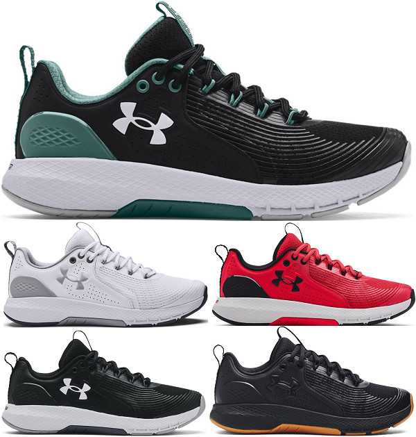 Under Armour Charged Commit TR 3 Training Gym Sport Athletic Trainers Shoes Mens
