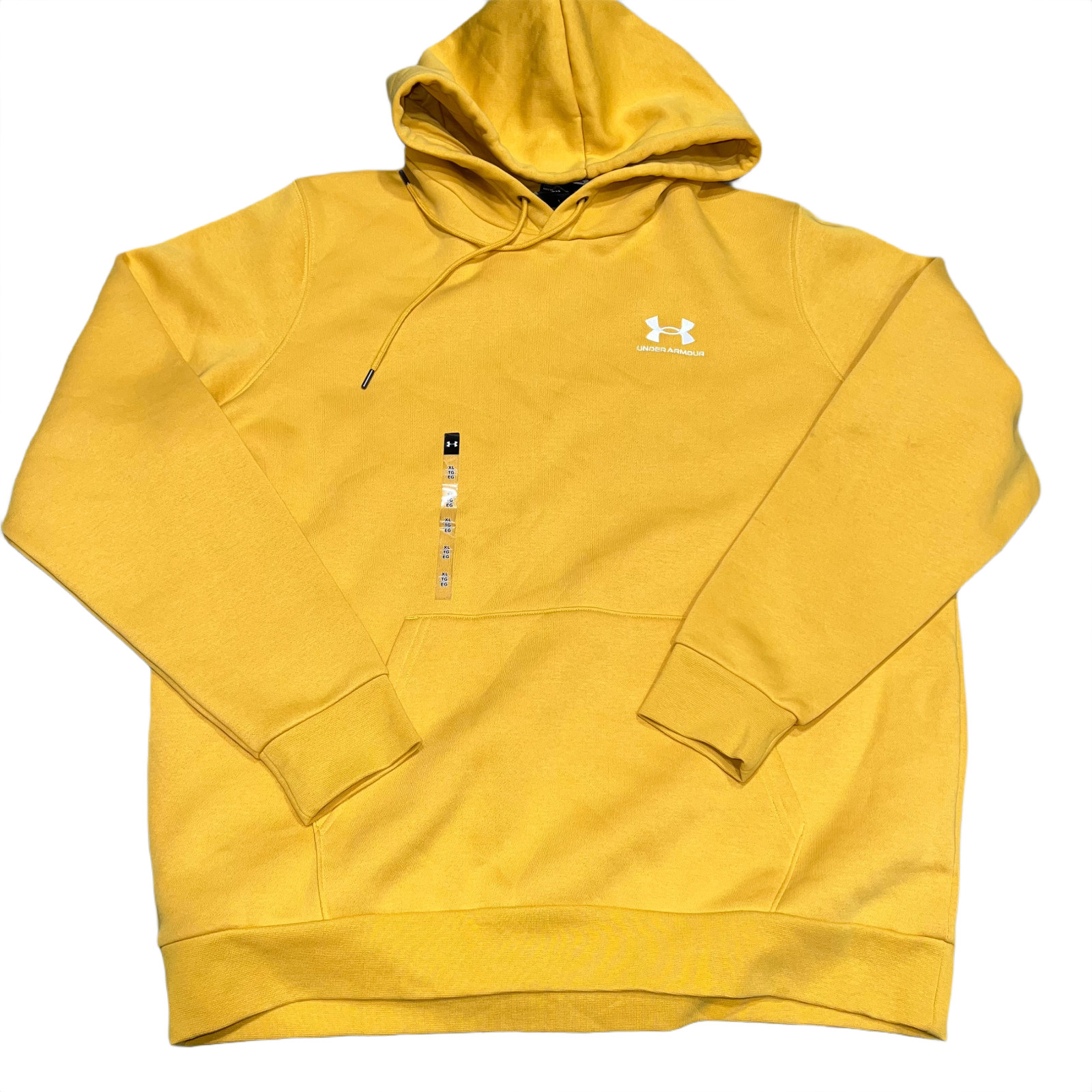 Under Armour UA Men’s Icon Fleece Hoodie Gold 1373880-773 XL NWT