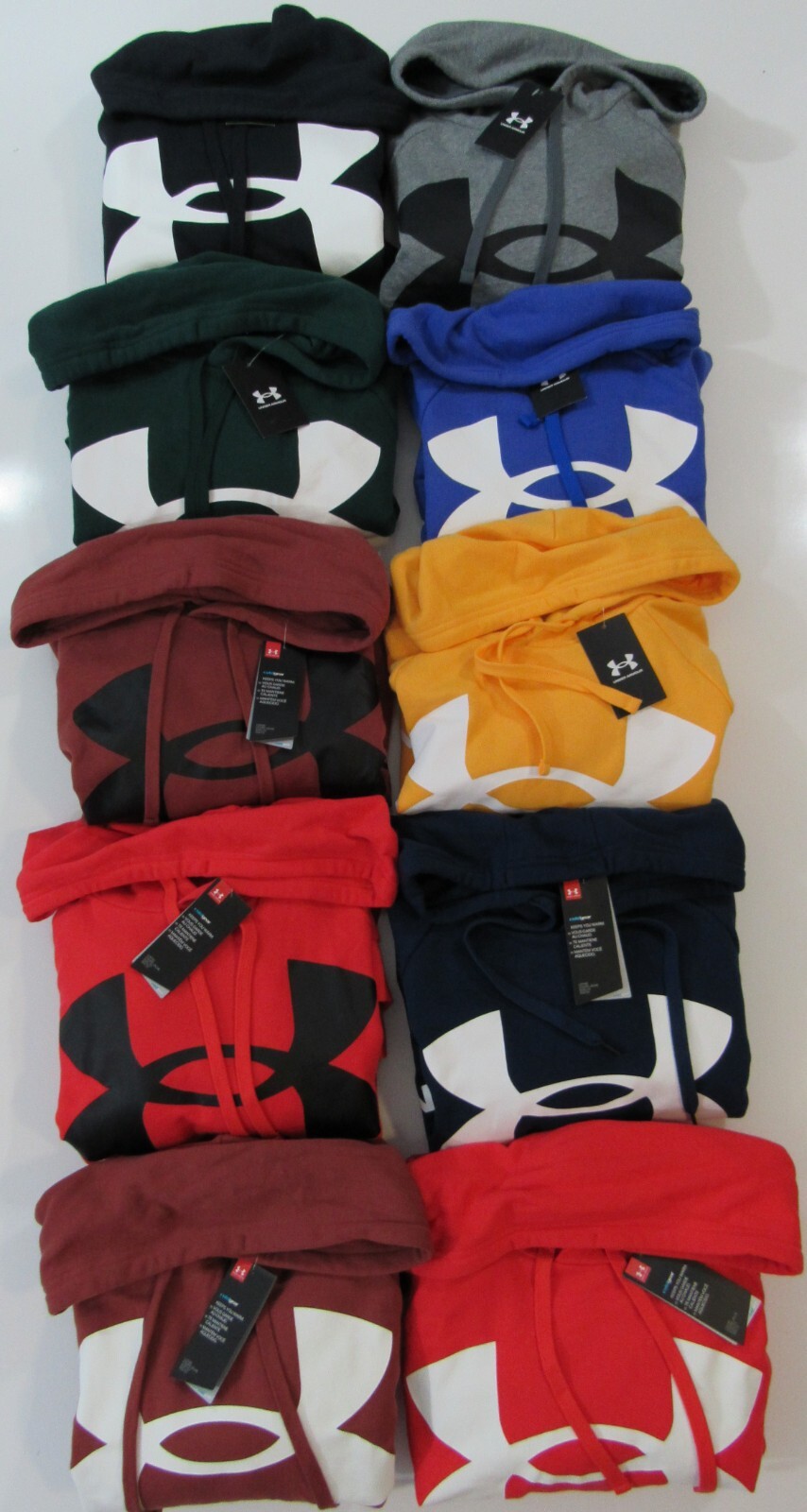 Under Armour Mens Rival Fleece Big Logo Loose Fit Hoodies Nwt