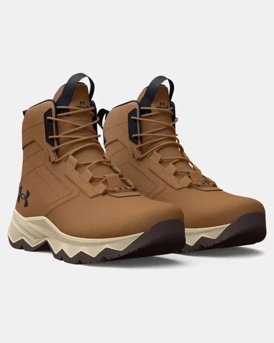Under Armour UA Stellar G2 Tactical Hiking 6″ Boots Brown 3025578-200 Mens 11