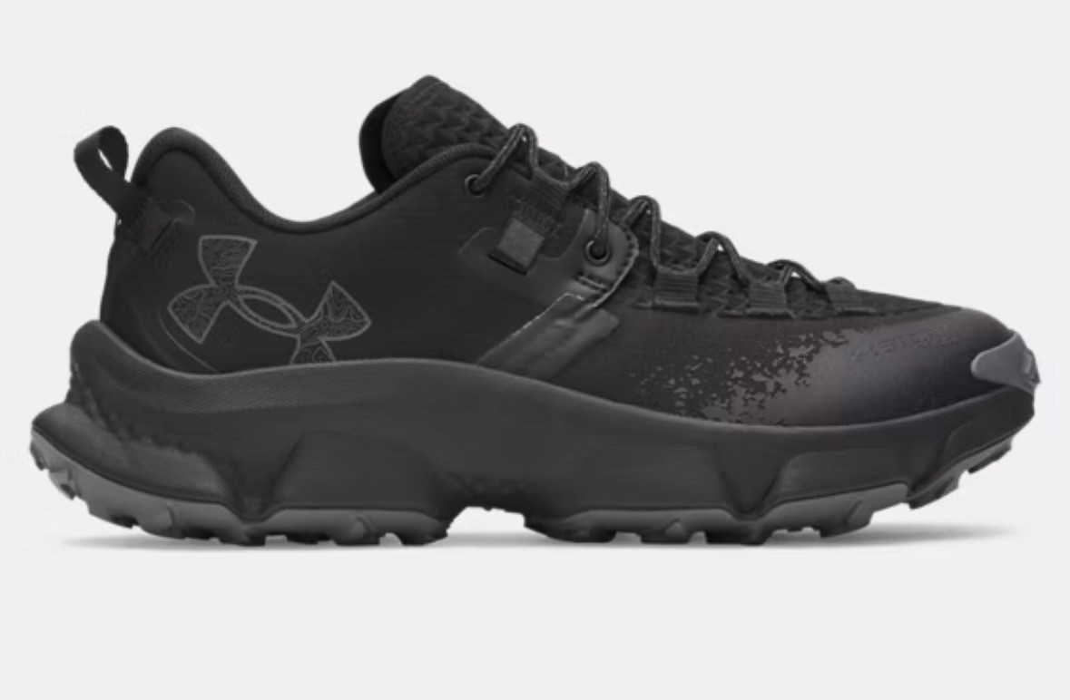 Under Armour Black Men’s Low Top Activewear Sports Sneaker Lace Up