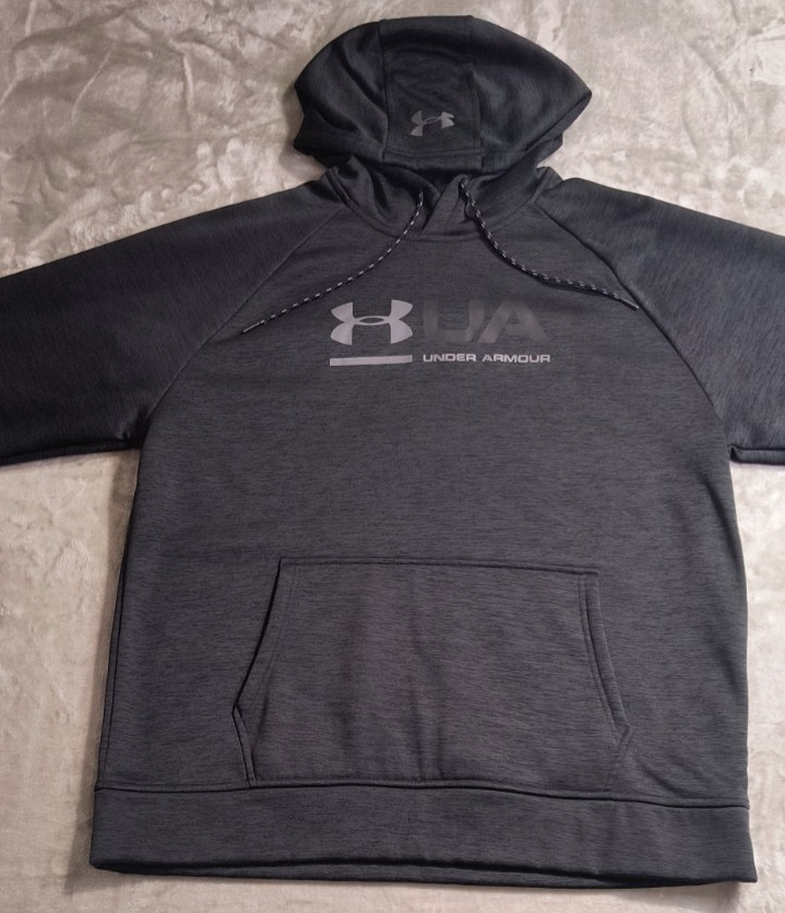 Men’s Under Armour Cold Gear Loose Large Pullover Hoodie Dark Gray