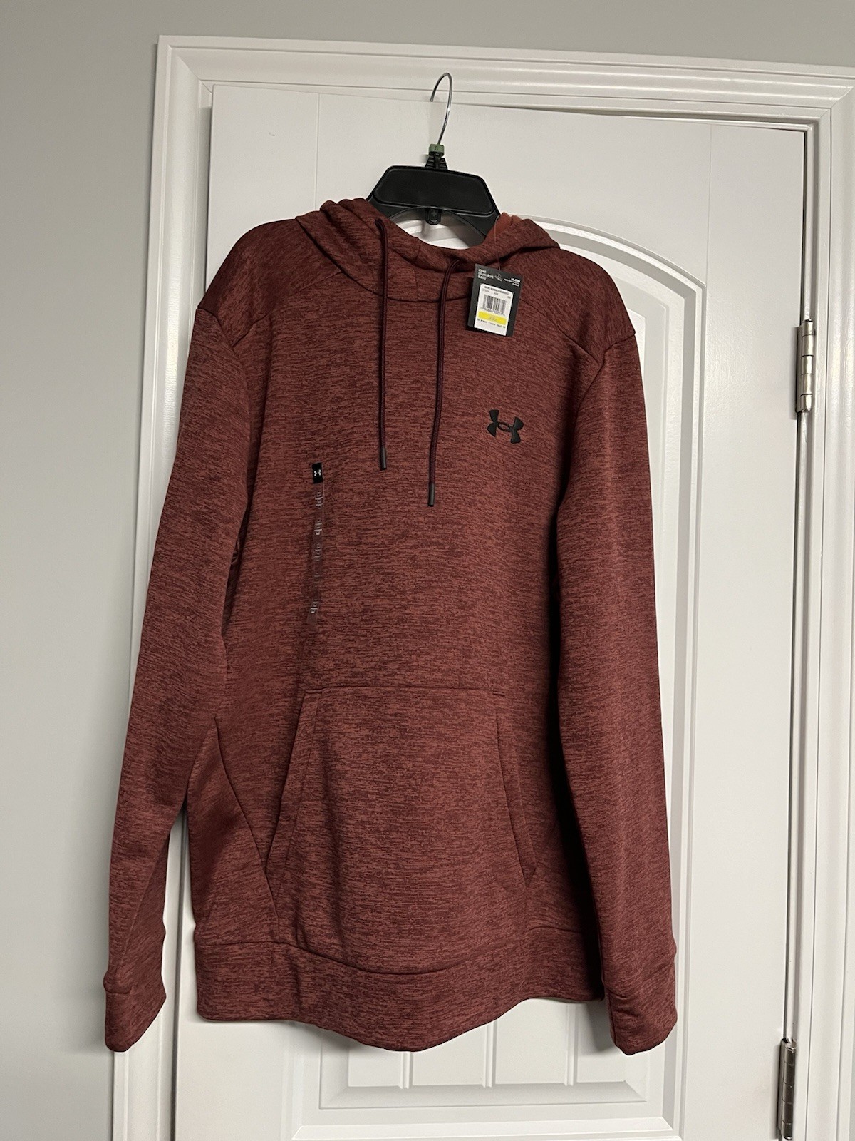 UNDER ARMOUR MEN Loose Fleece Sweatshirt Hoodie 46 Chest Mock NWT Pockets