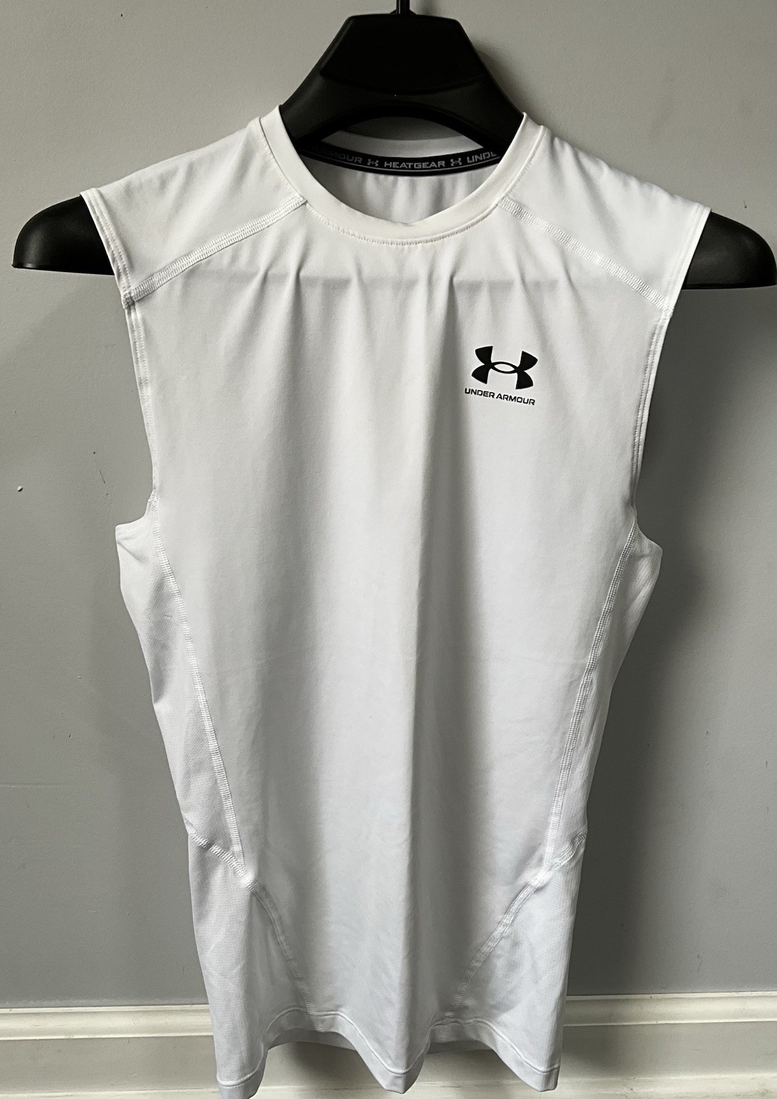 Under Armour HeatGear Compression Top Men’s White Size M