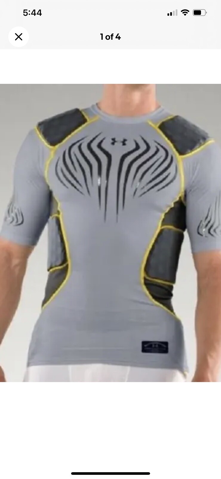 Under Armour Shirt UA Pad Compression Shirt NEW $70
