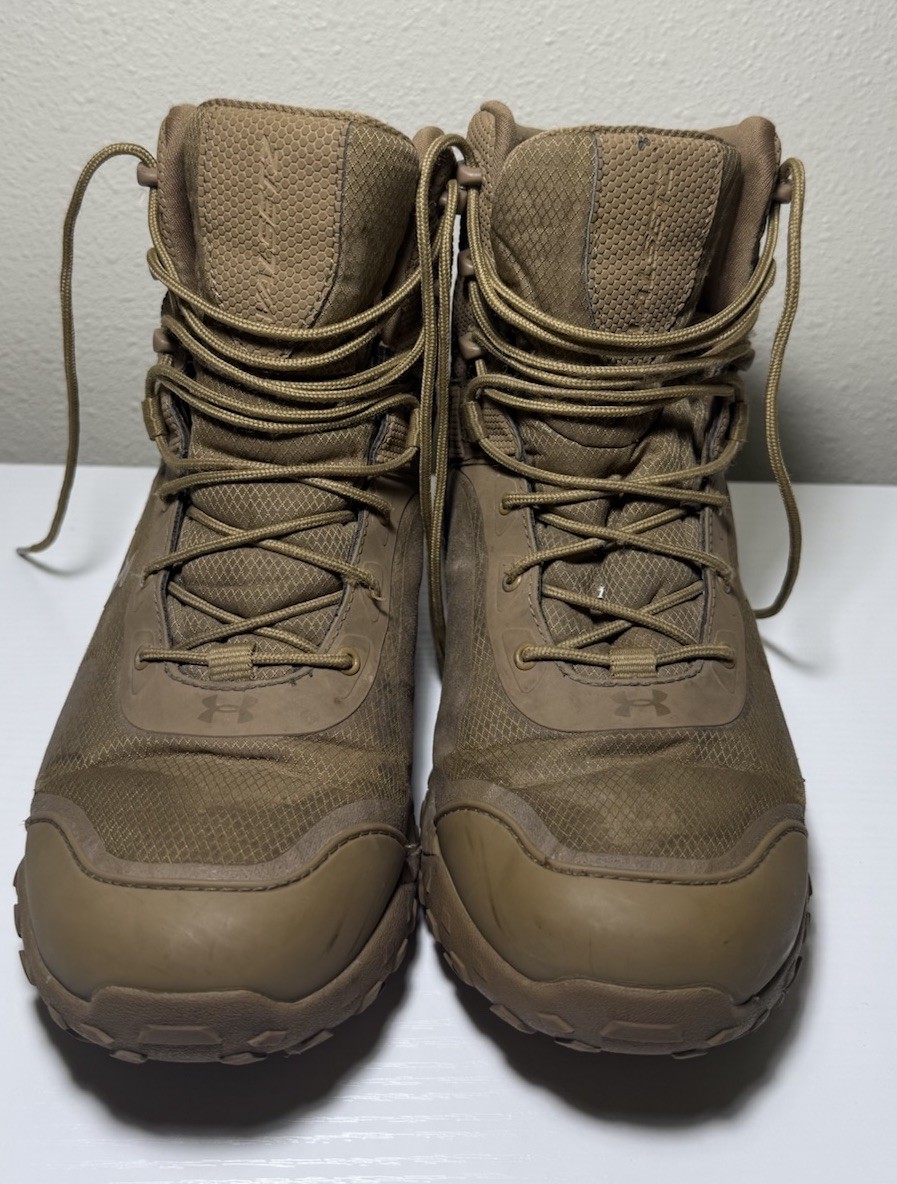 Under Armour 1250234-220 Coyote Brown Valsetz RTS Tactical Boots ~ Size 10.5