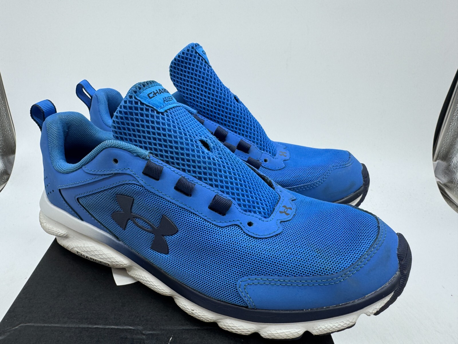 Under Armour Charged Assert 9 Sneakers Men’s Victory Blue Lace-Up Low Top – 9