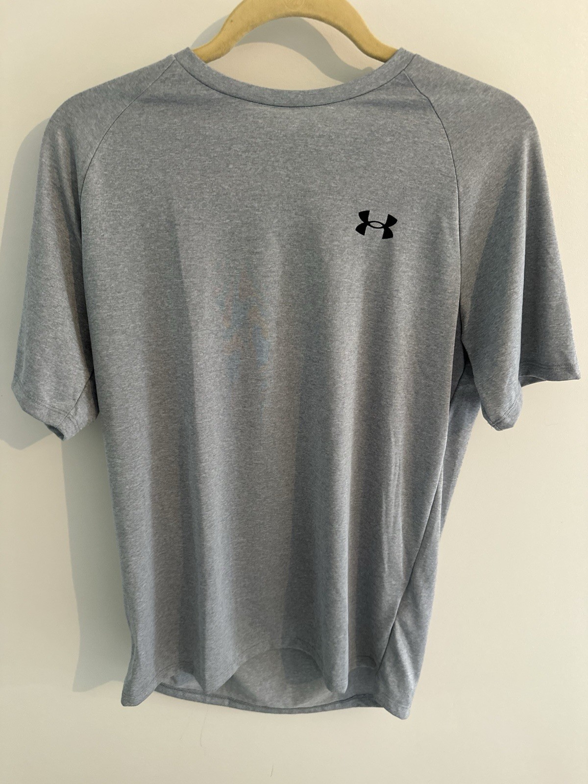 Under Armour UA Tech 2.0 SS Tee Men’s Small Gray Loose Fit Lightweight Polyester
