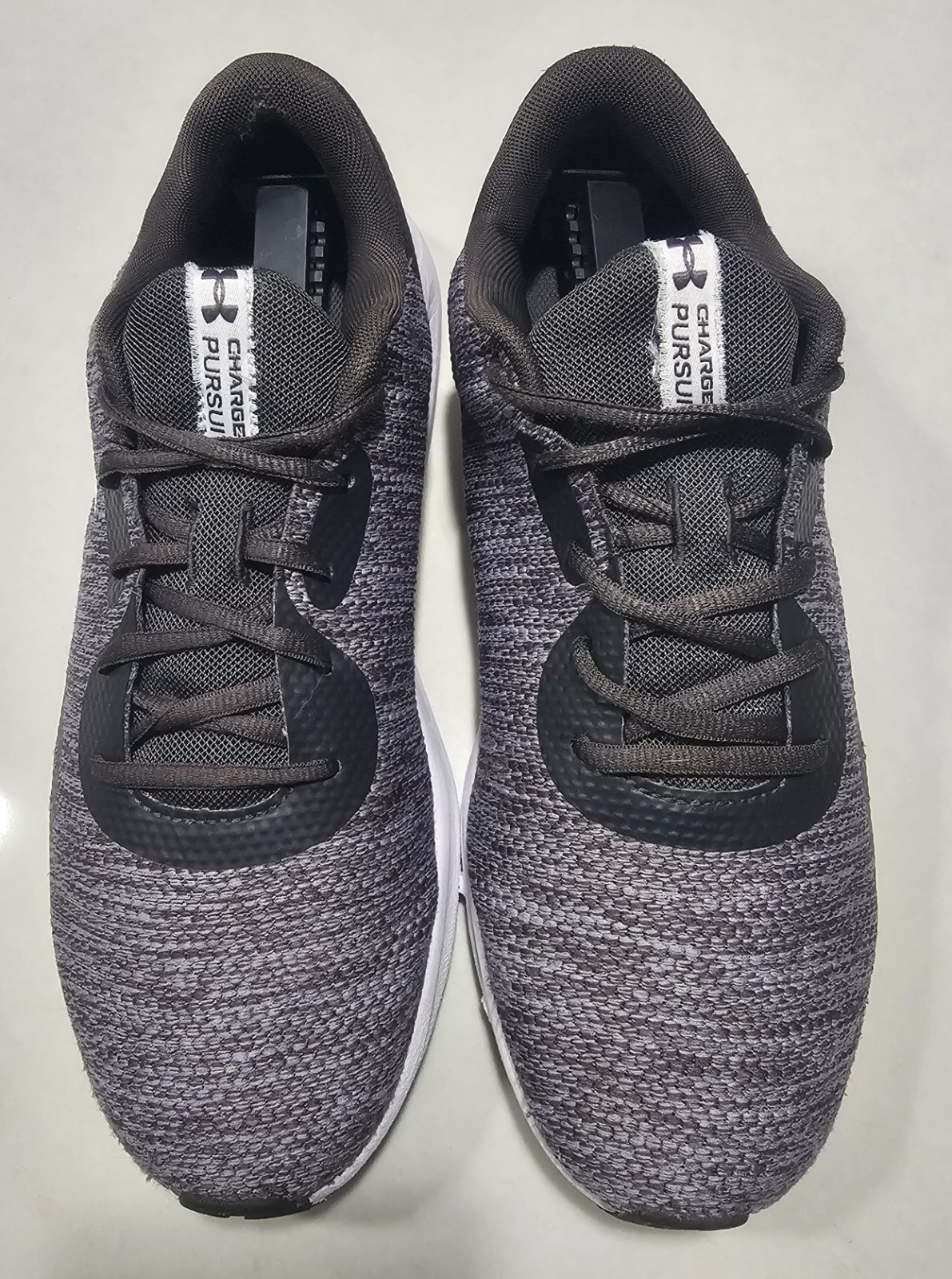 Under Armour Charged Pursuit Men’s Running Shoes Gray Black Size US 10 EU 44 Ath