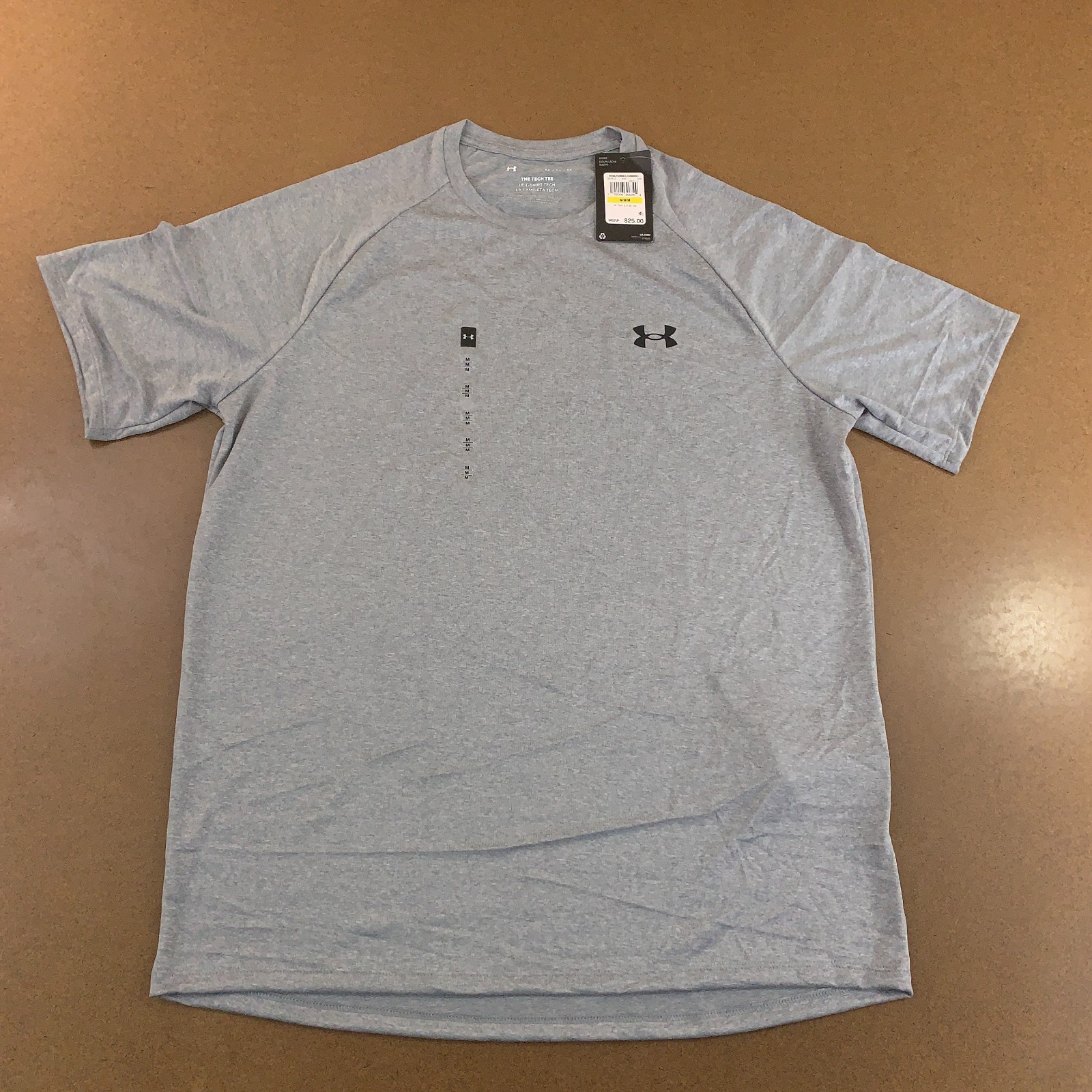 Under Armour Mens Medium Heather Gray Training Tech 2.0 Short Sleeve Tee NWT