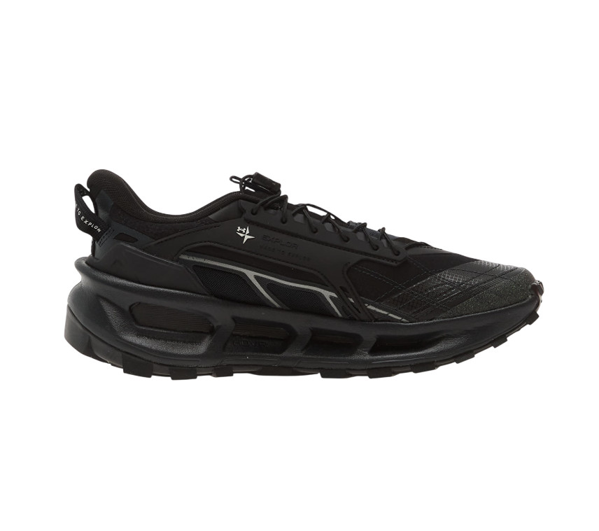 UNDER ARMOUR BLACK/GRY UA EXPLOR TRAIL UNISEX SHOES 6012791-004