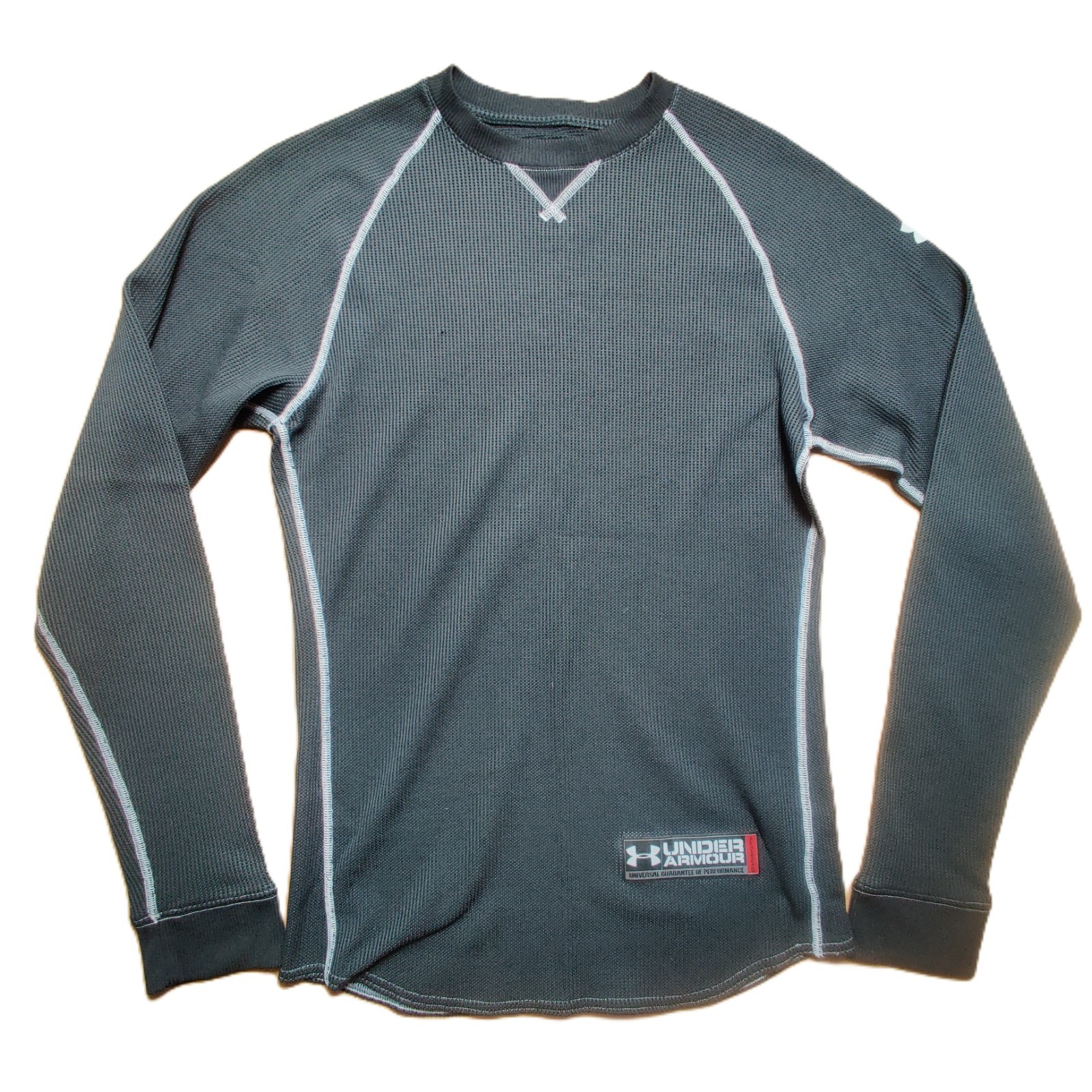 Under Armour Compression Shirt SM Gray HeatGear Long Sleeve Athletic Base
