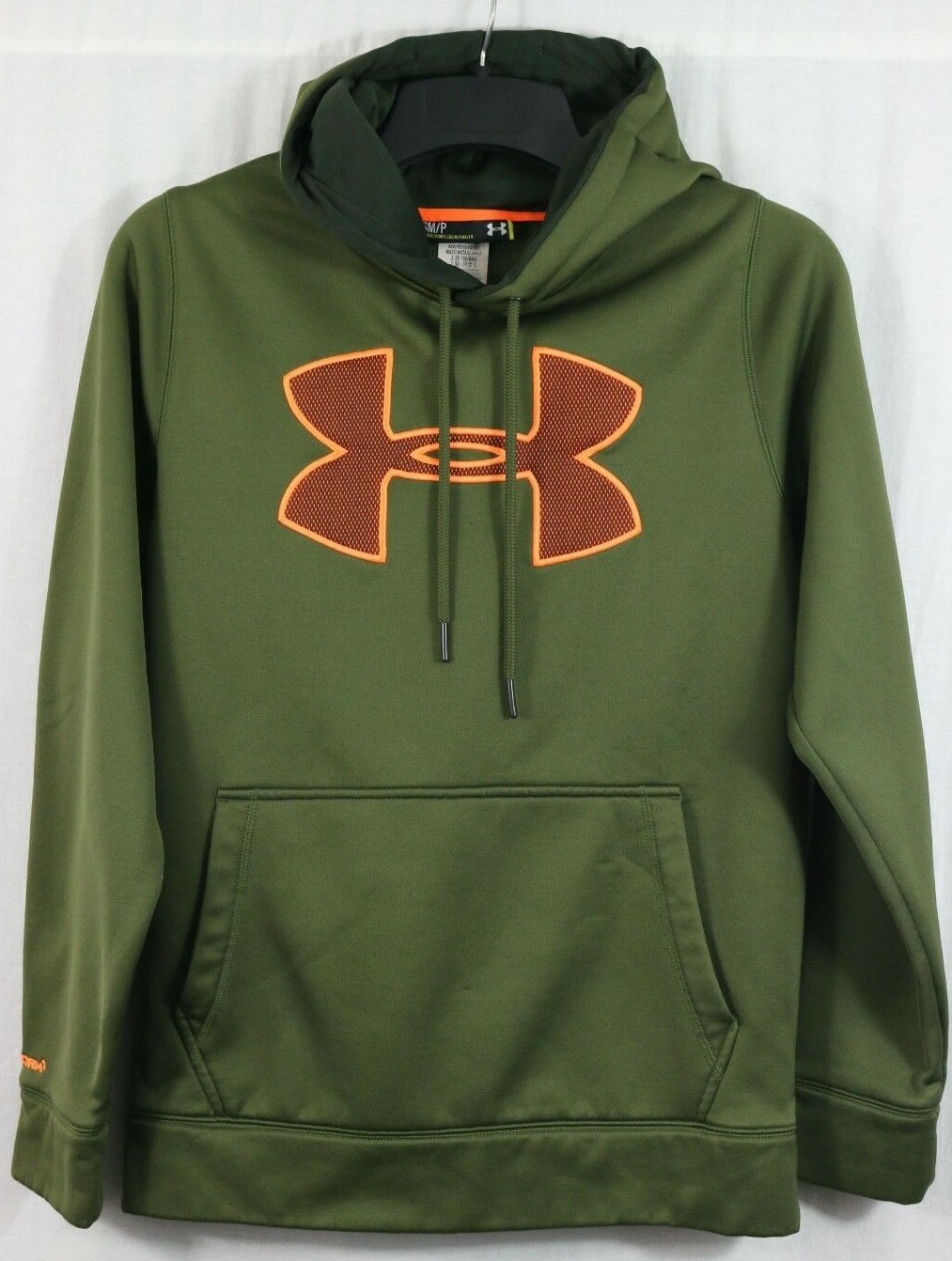 Men’s Under Armour Storm S Loose Fit Hoodie Big Logo Olive Green Pullover