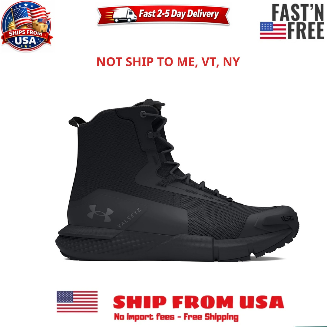 Under Armour Men’s Charged Valsetz Tactical Boots, Black