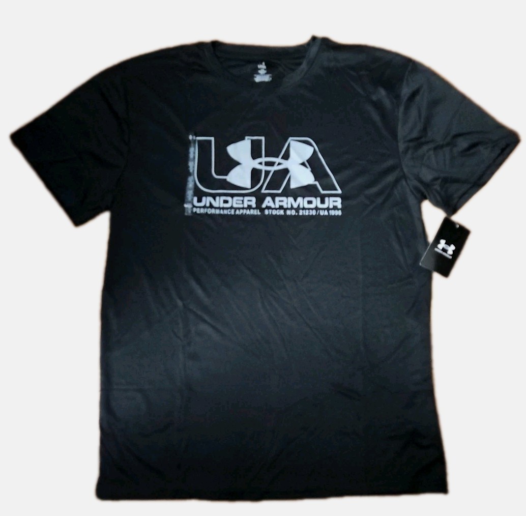 Under Armour Tech Fade Tee Loose Men’s T-Shirt Short Sleeve Black Sz Large NWT.