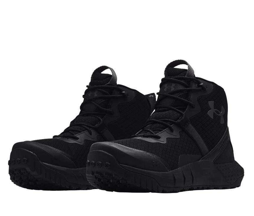 UNDER ARMOUR BLACK WOMENS TACTICAL BOOTS UA W MICRO G VALSETZ MID 3023742-001