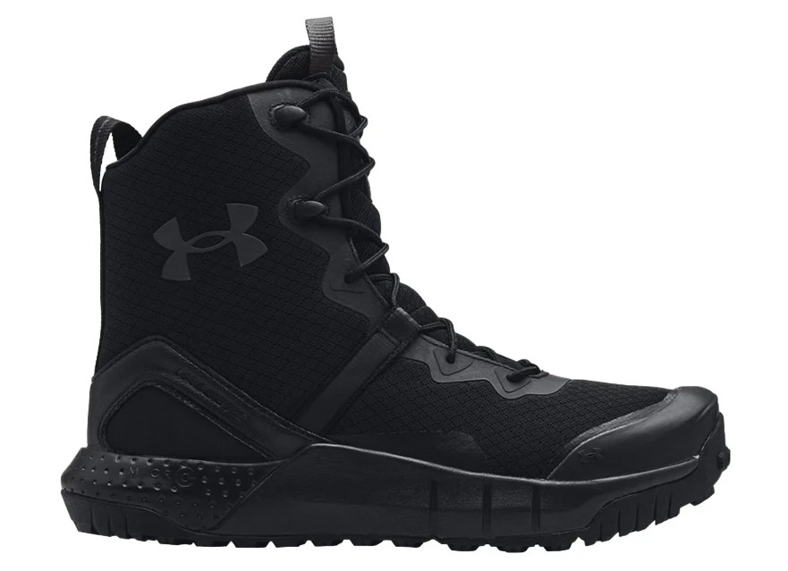 UA UNDER ARMOUR Micro G® Valsetz Tactical Men’s Boots – Zip 8″ – Black & Gray