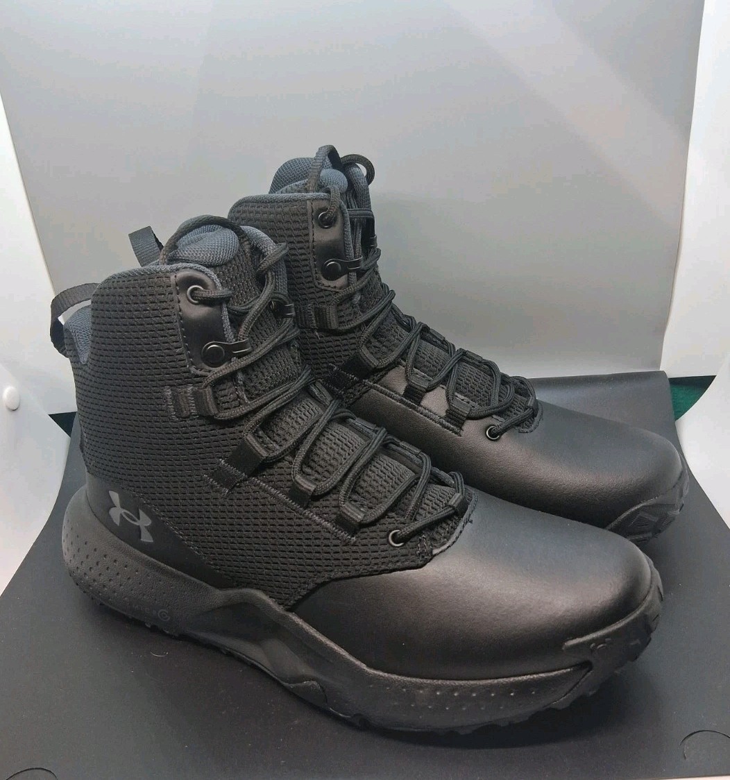 Under Armour Men’s Stellar Mid Tactical Boots Size: 10 -Black- 3028316-001