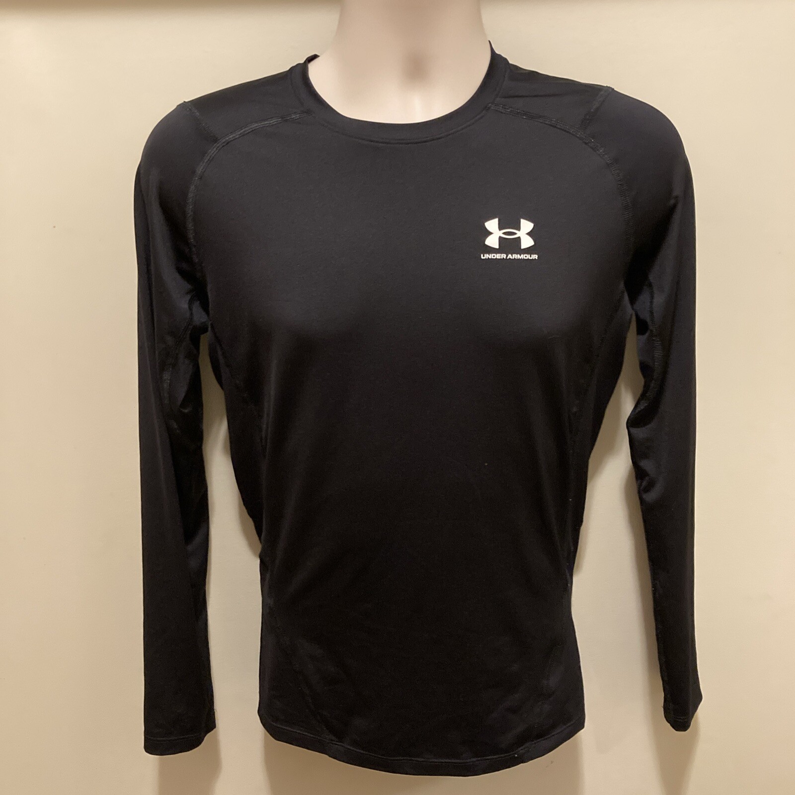 Under Armour~Heatgear Black Compression Shirt, Mens Size Large, EUC!