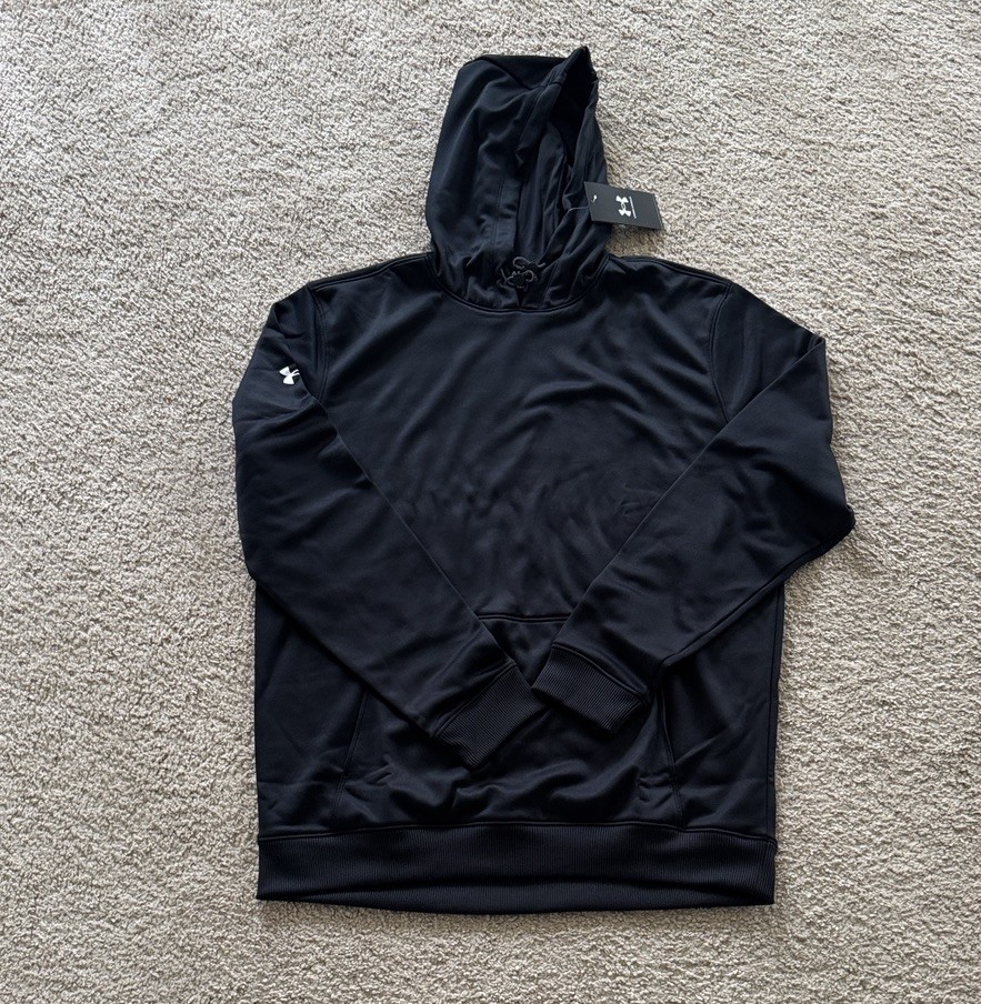 NWT Men’s Black Under Armour Fleece Storm Hoodie Size Medium
