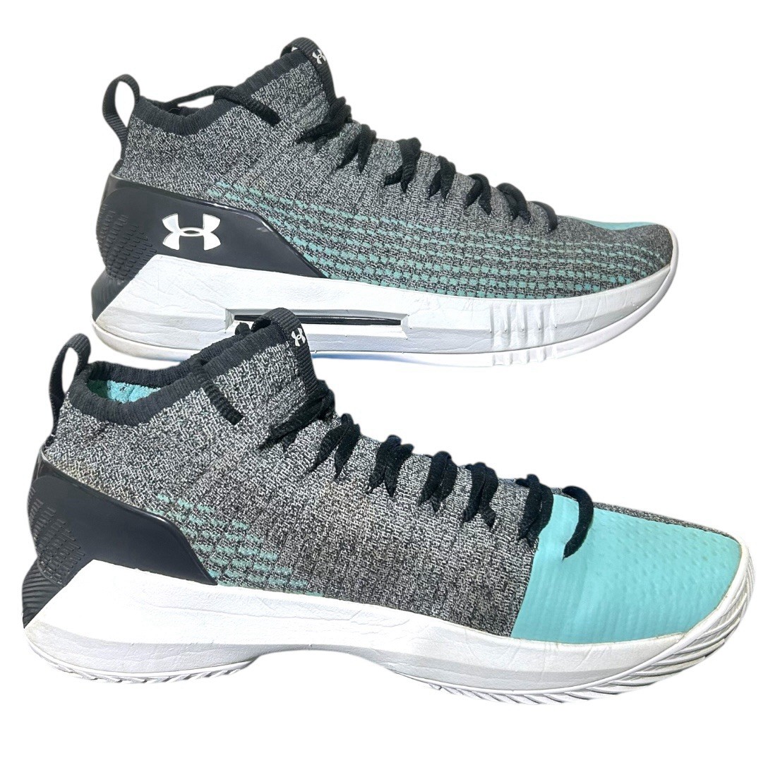Under Armour Heatseeker Grey/Light Blue Men’s Size 10 Shoes (3000089-101)