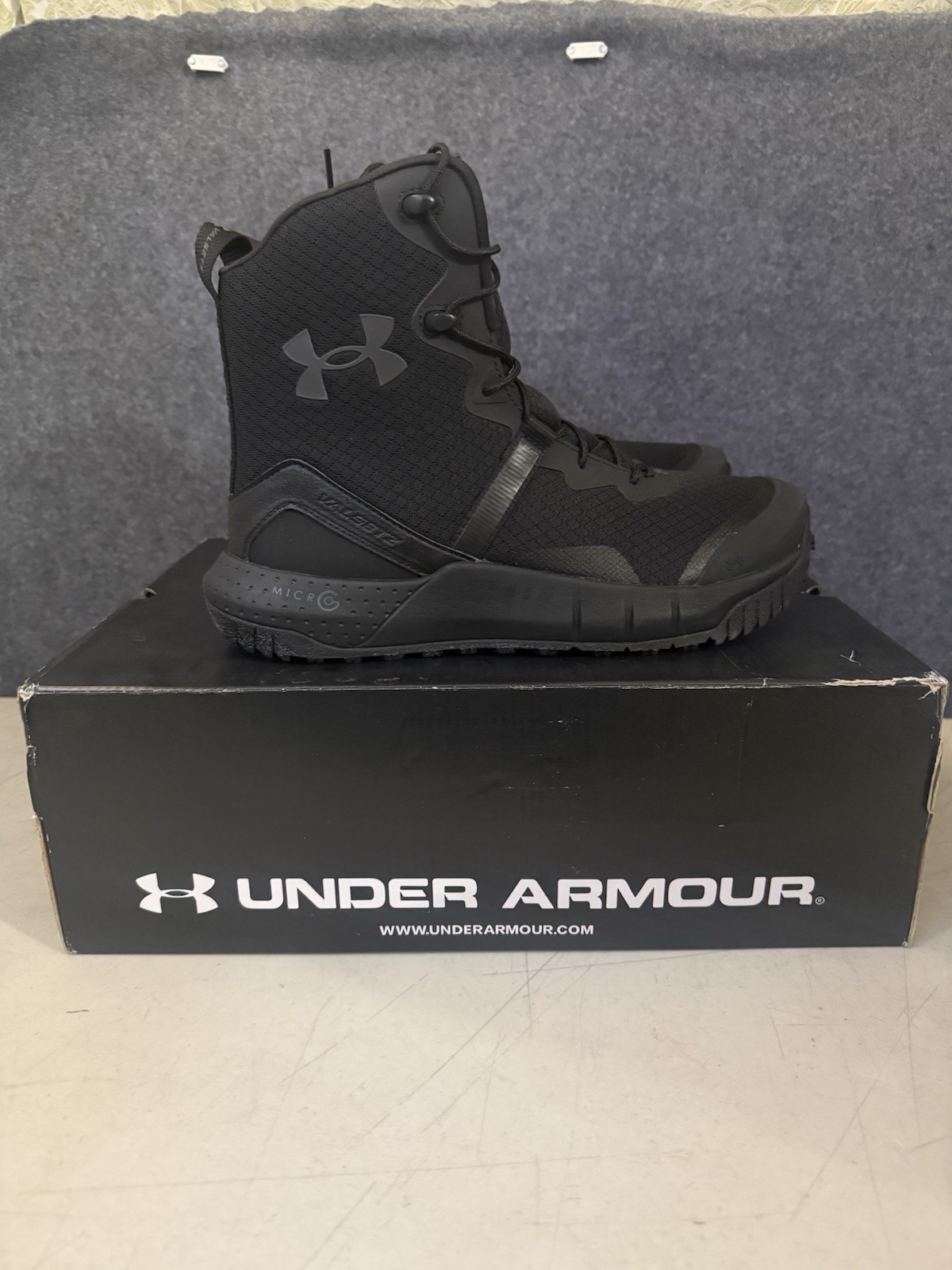 UNDER ARMOUR MENS Micro G® Valsetz Zip 8″ Tactical Boot 3023748-001 Size 9.5