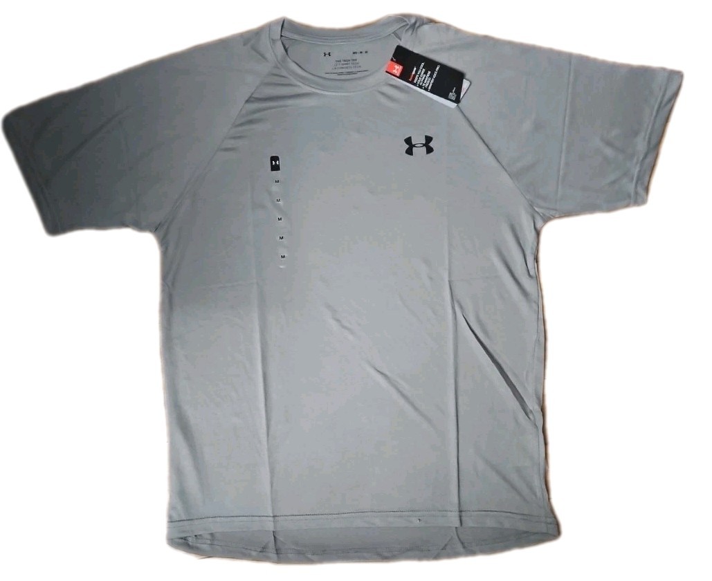 Under Armour Tech Tee Loose Men’s T-Shirt Short Sleeve Gray Sz Medium NWT.