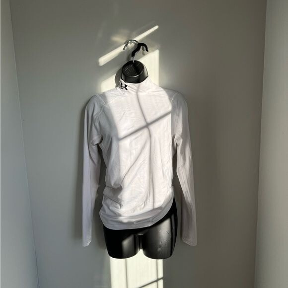 Under Armour White Coldgear Compression Shirt Size L