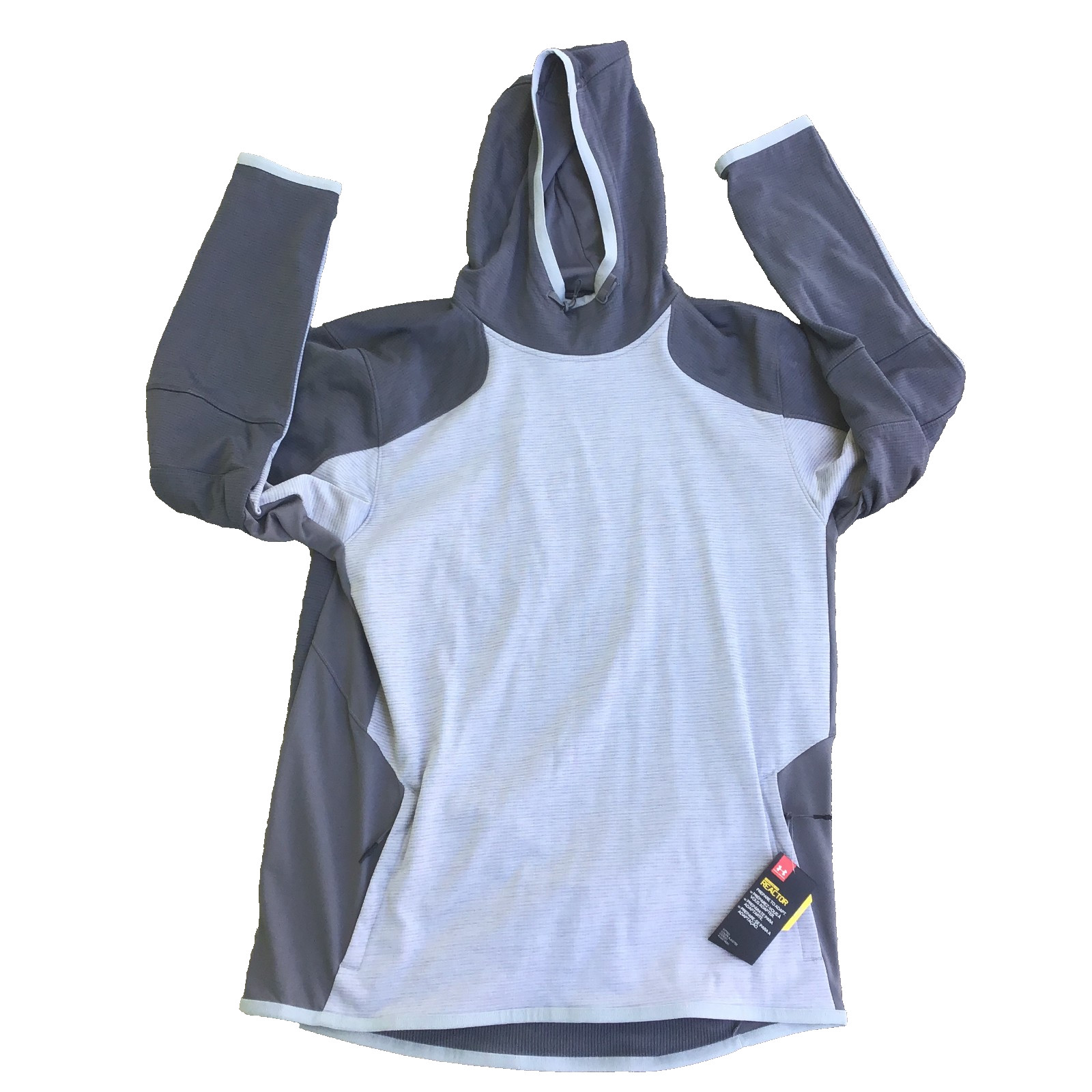 NWT Under Armour Sweatshirt Hoodie Men XL Cold Gear Reactor Grey Pockets