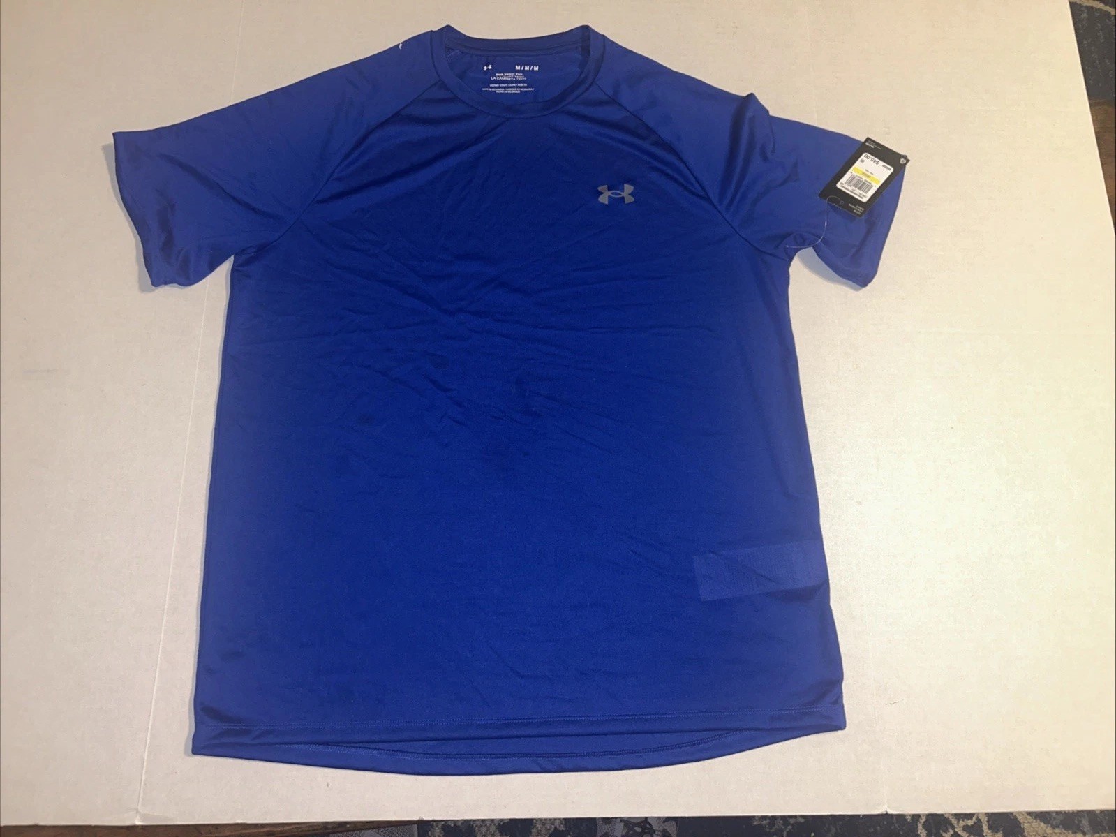 NEW Under Armour Men’s Medium  Blue Tee The Tech Tee Loose Fit Heat Gear
