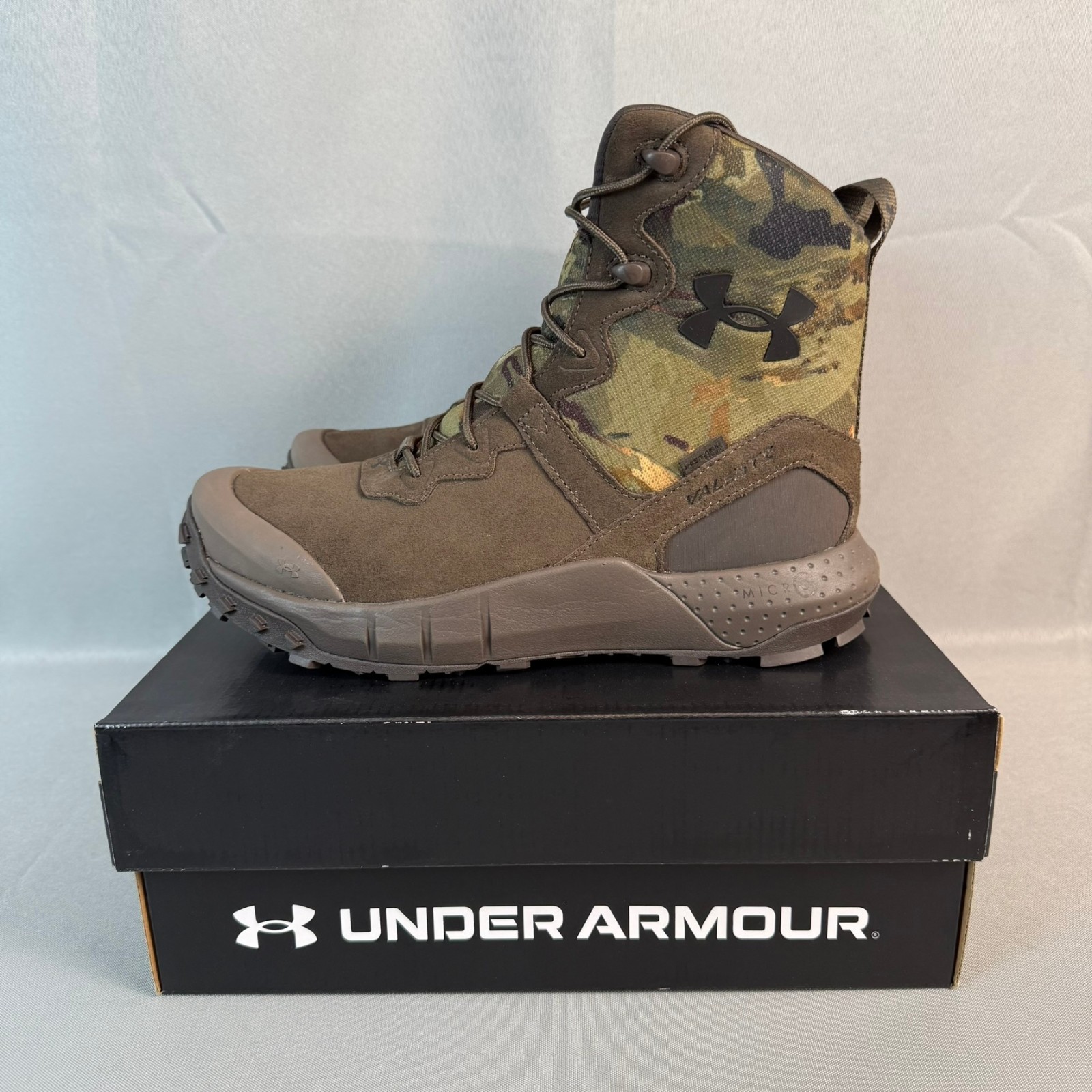 Under Armour Micro G Valsetz Reaper Boots Mens 8.5 Dark Brown Camo Tactical New