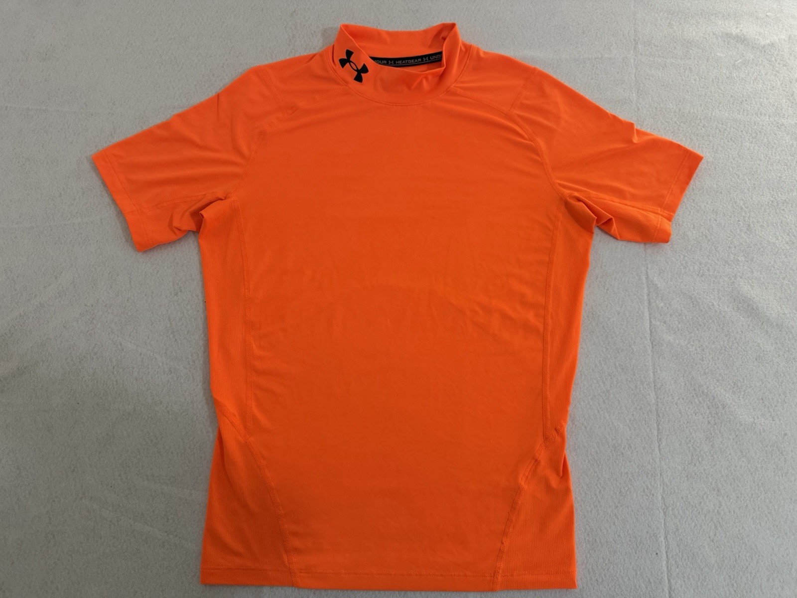 Men’s XL Under Armour Heat Gear Compression Orange Shirt Neck