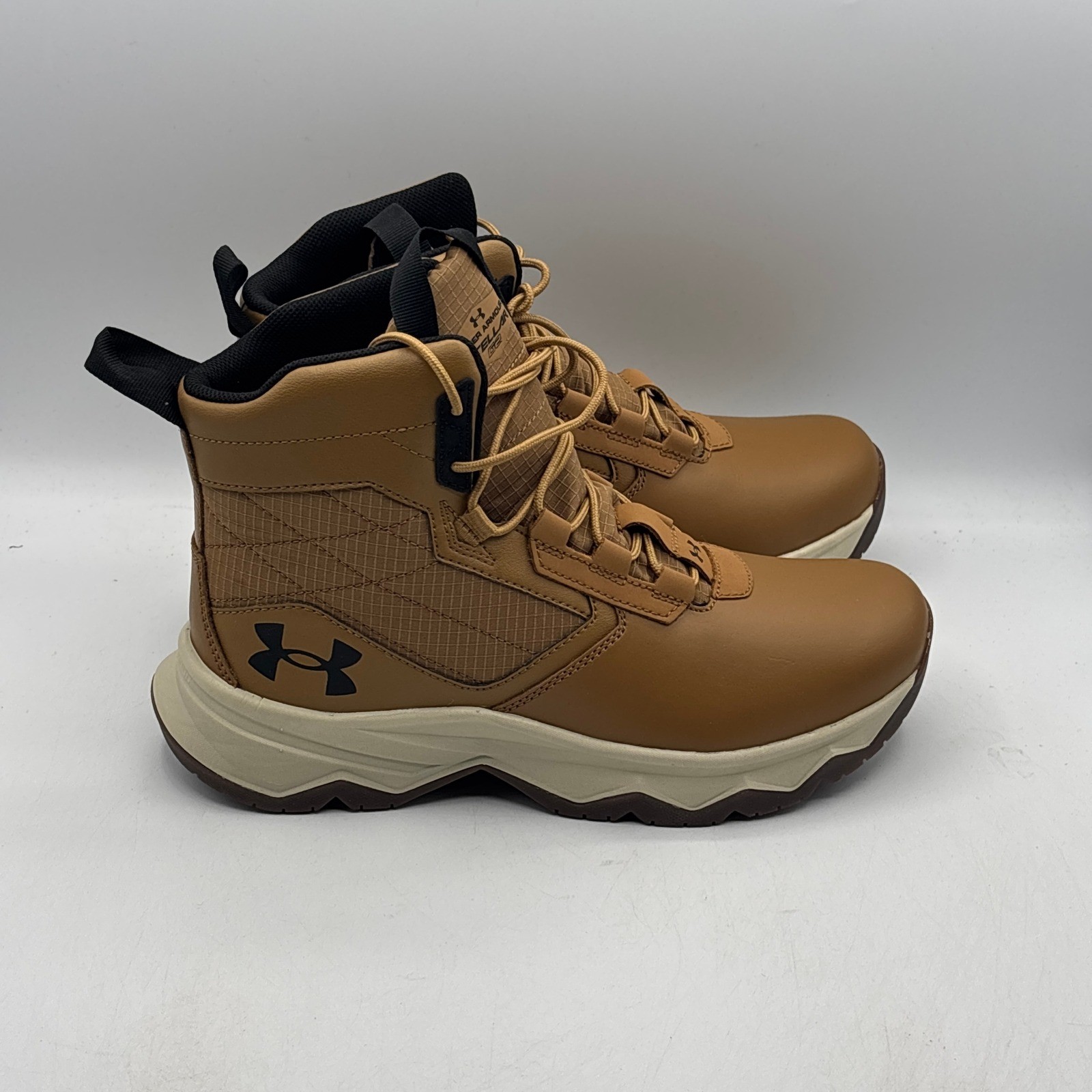 Under Armour Stellar G2 6″ Tactical Boots Mens 8 Brown Leather 3025578-200