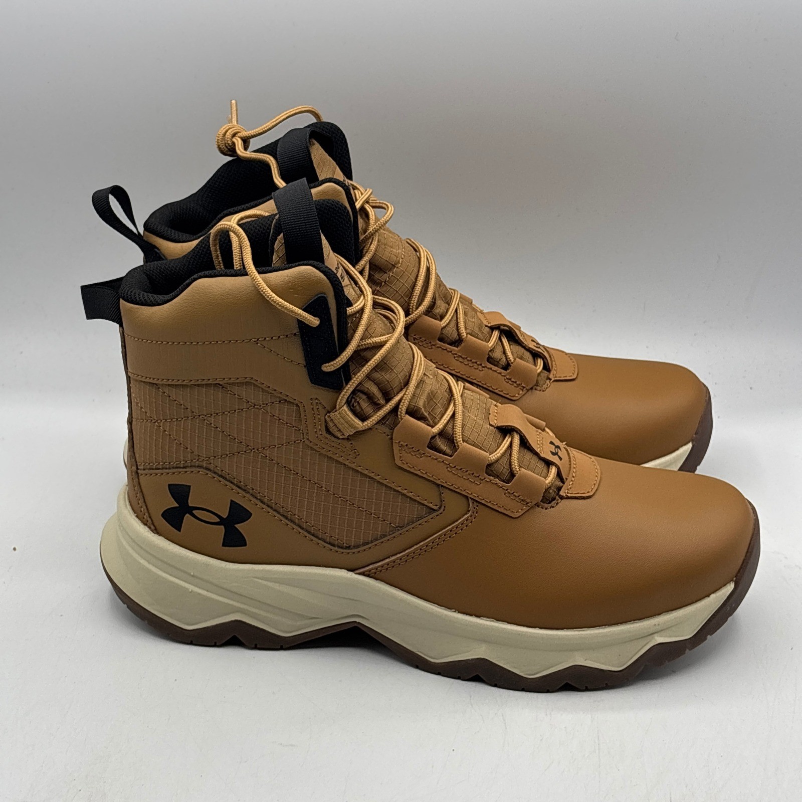 Under Armour Stellar G2 6″ Boots Men Size 8 Brown Tactical Work Duty 3025578-200