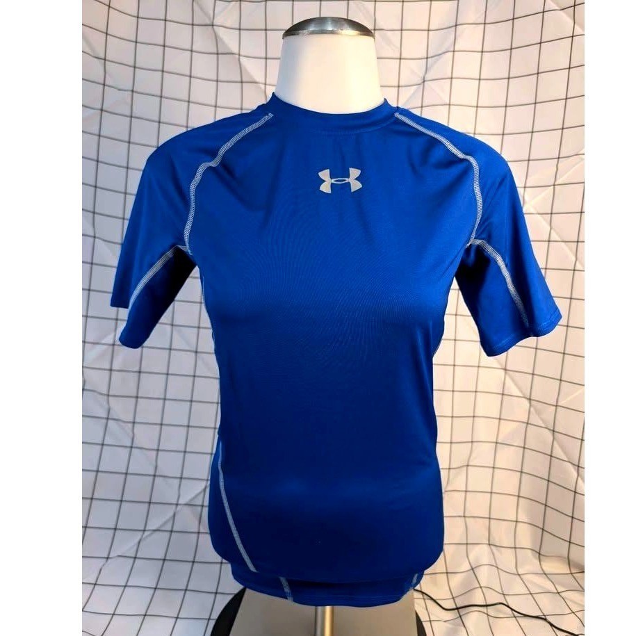 Under Armour~Men’s HeatGear Short Sleeve ~ Compression Shirt ~ Royal Blue ~Small