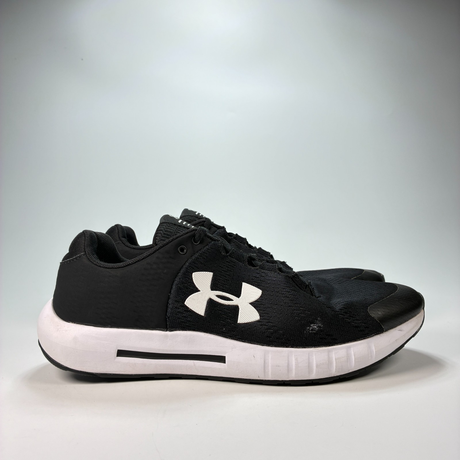Under Armour Micro G Pursuit BP Black Running Shoes 3021953-001 Men’s Size 11