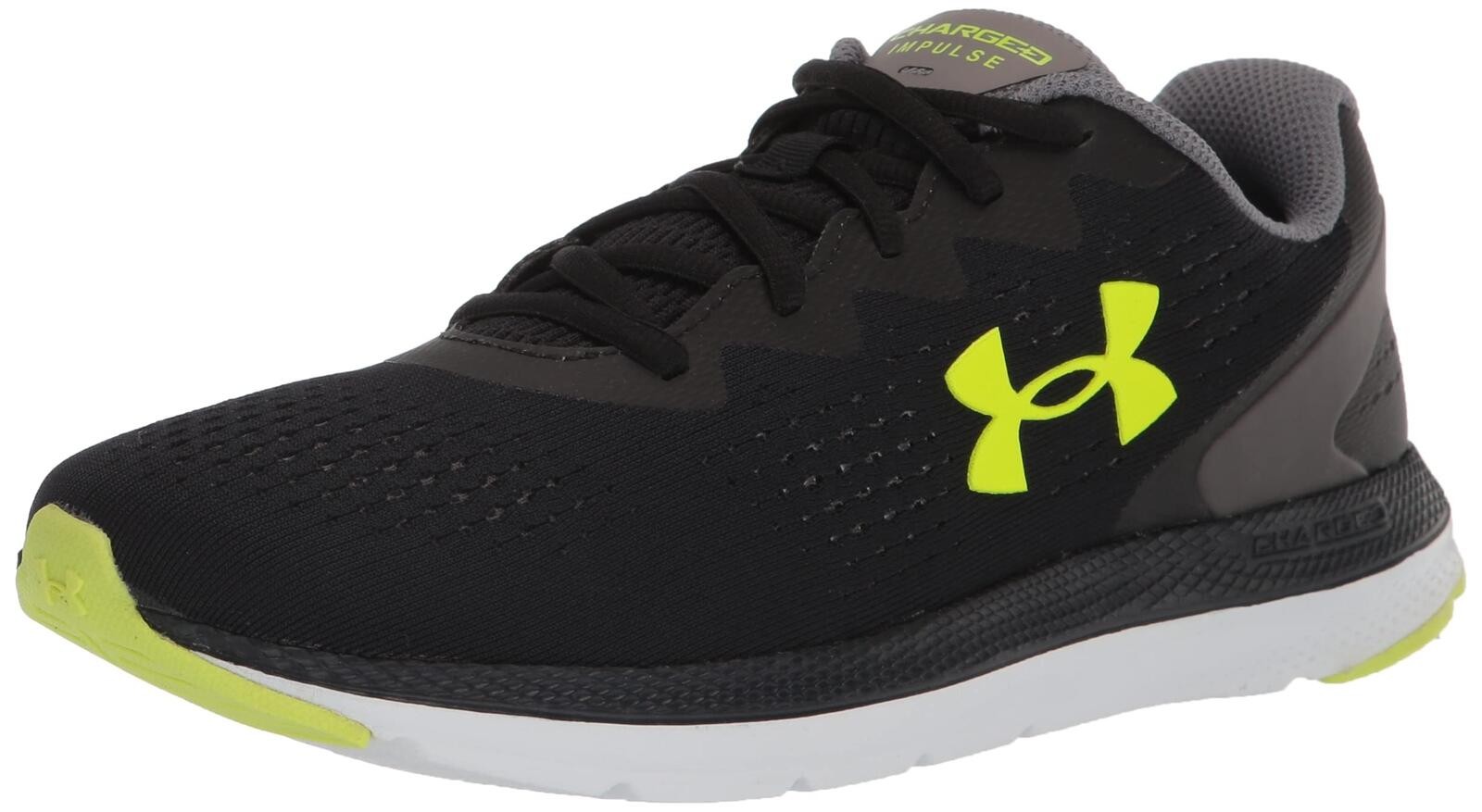 Under Armour Men’s Charged Impulse 2 Running Shoe, Black (003)/Concrete, 11
