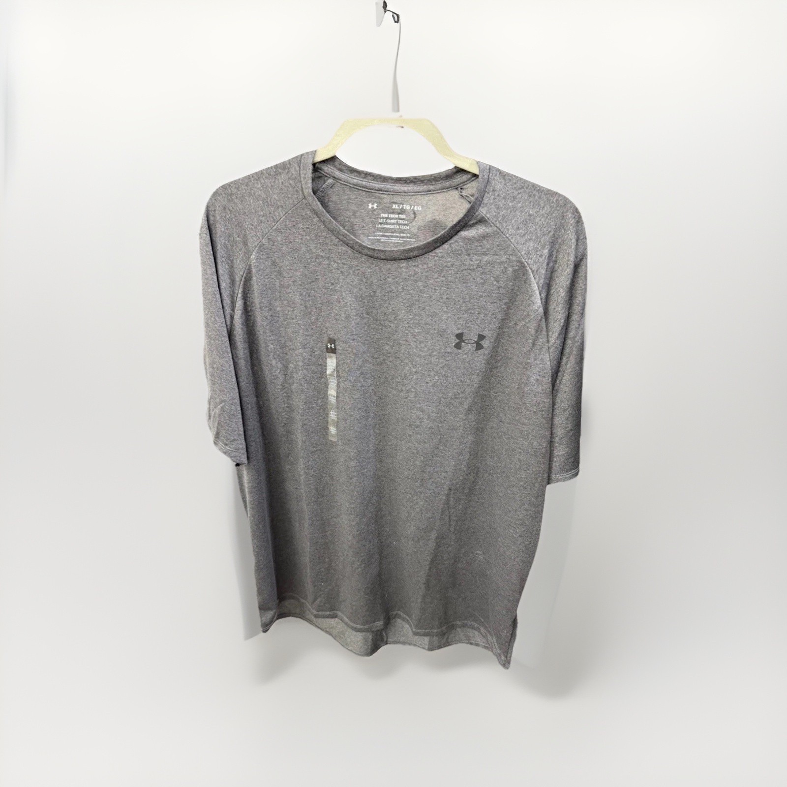 Under Armour The Tech Tee Shirt Grey Athletic T-Shirt Men’s XL