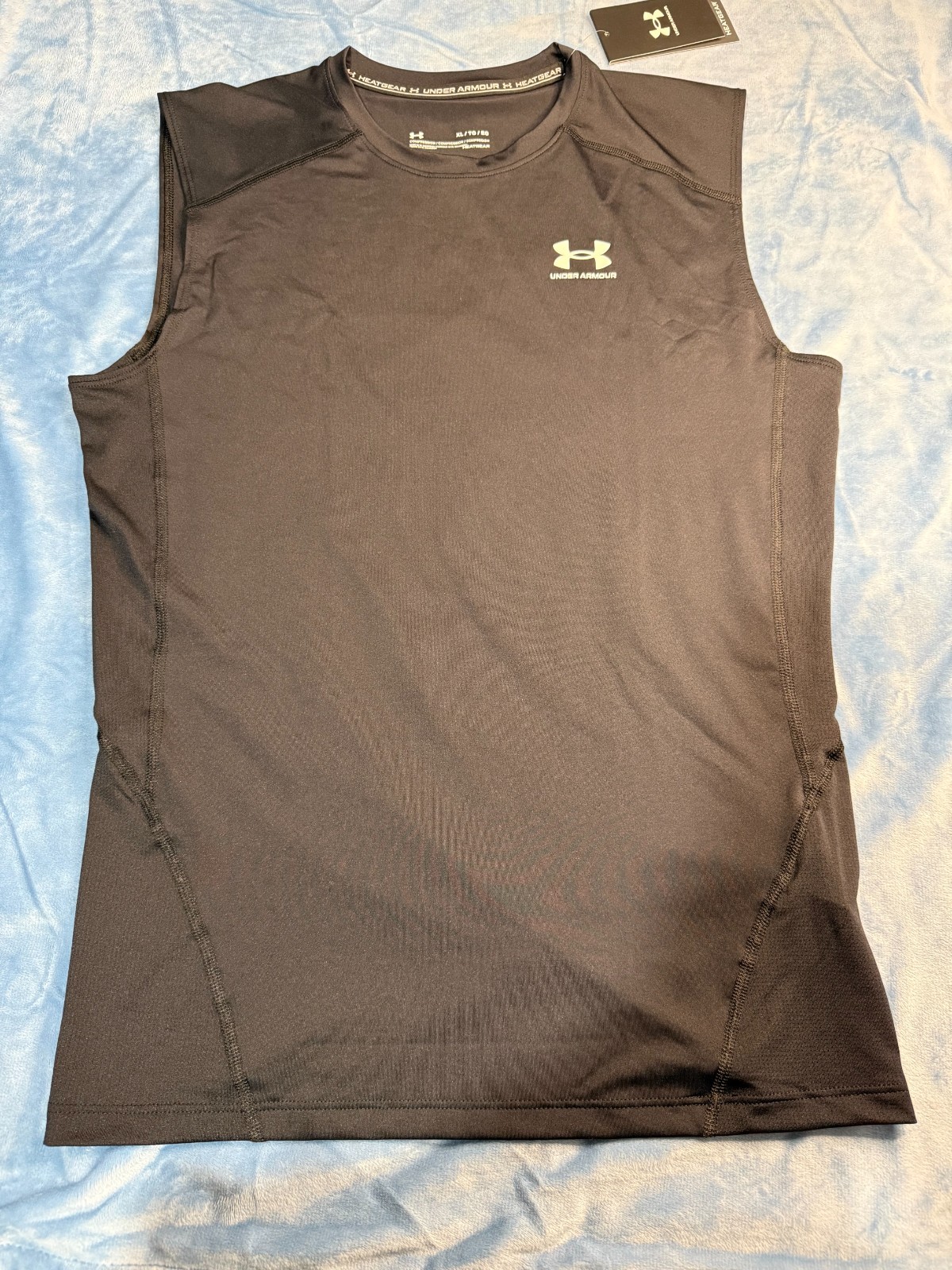 with tags Under Armour Mens UA HeatGear Compression Shirt XL Sleeveless  G1N