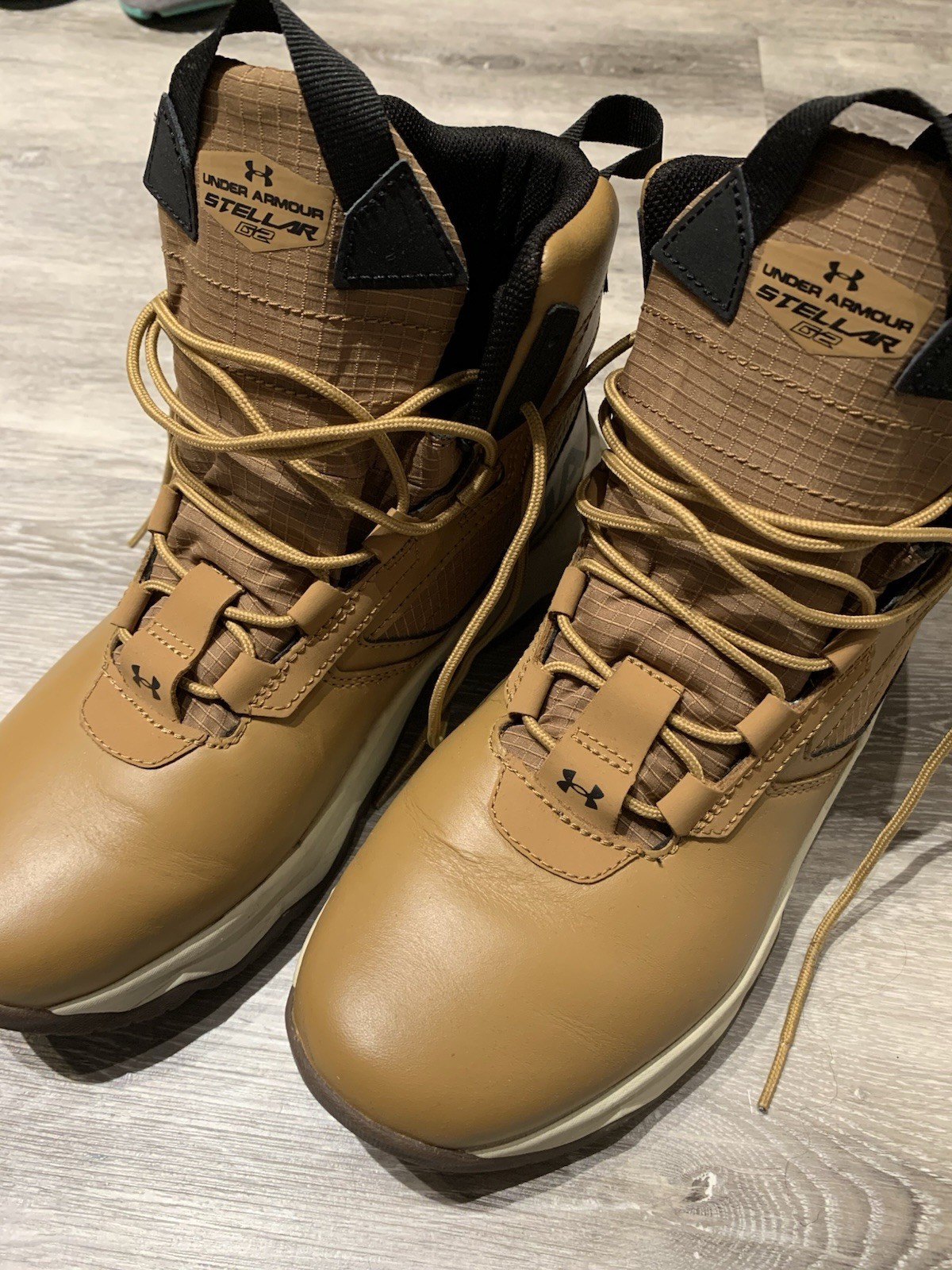 Under Armour Men’s UA Stellar G2 6″ Tactical Duty Brown Hiking Boots Mens Sz 8.5