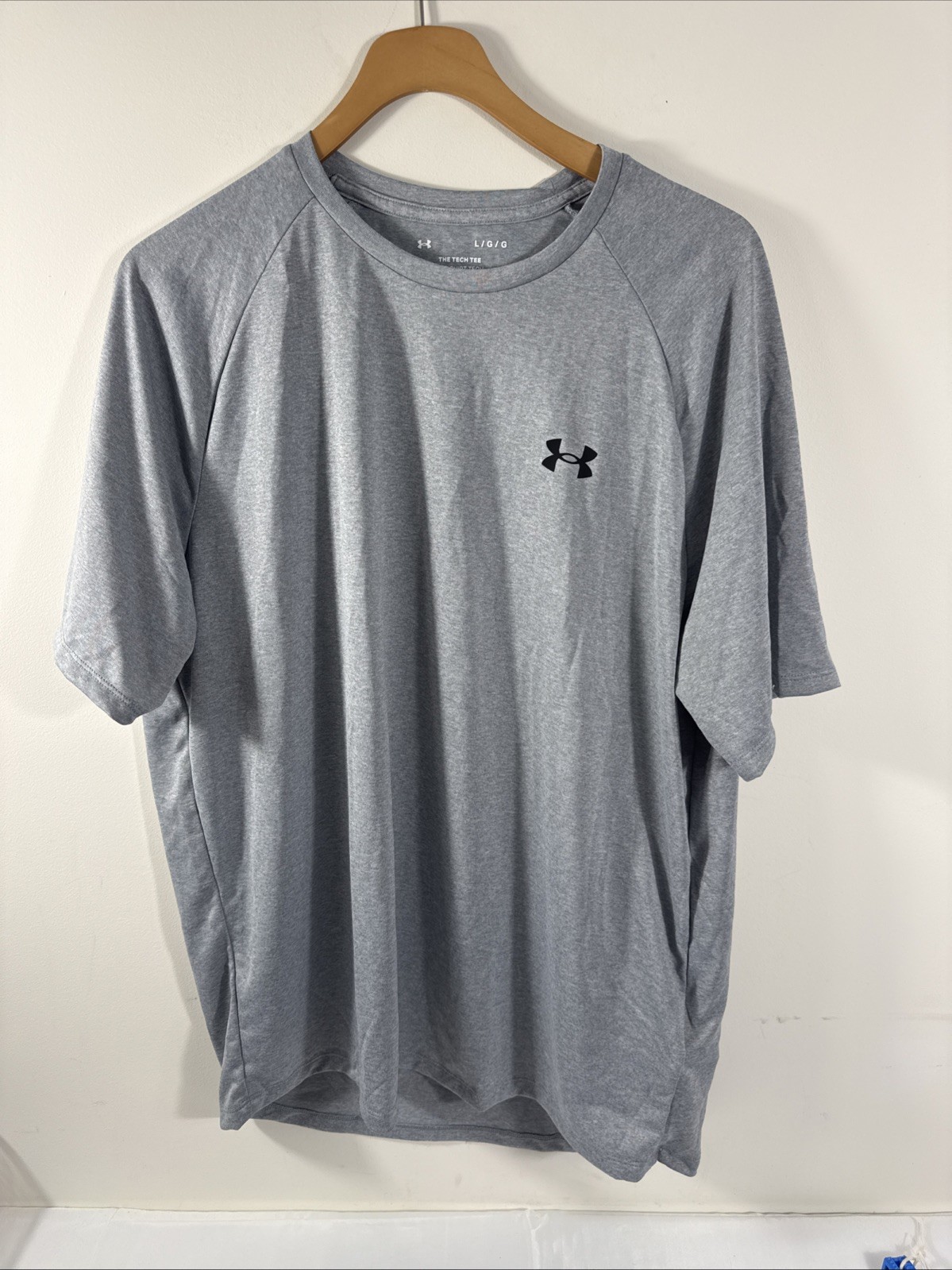 Under Armour Tech 2.0 Short Sleeve Tee, Size L, Light Gray