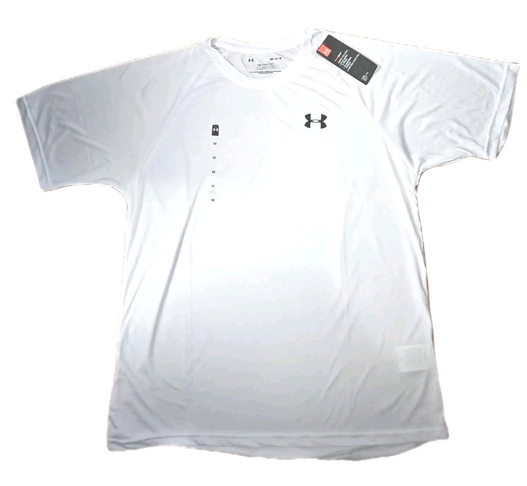 Under Armour Tech Tee Loose Men’s T-Shirt Short Sleeve White Sz Medium NWT.