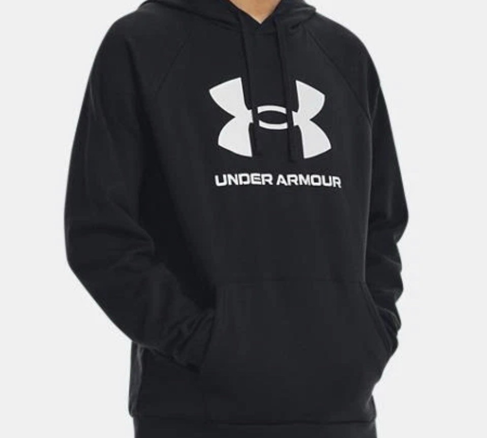 Mens Black Under Armour Super Soft Fleece Sweatshirt Hoodie New With Tags Size L